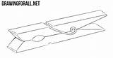 Clothespin Drawingforall sketch template