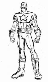 Bucky Barnes Coloring Pages Rogers Steve Template sketch template