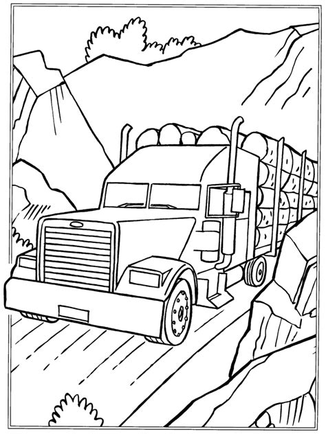 kleurplaten vrachtwagen topkleurplaatnl