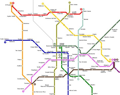 mexico city stc metro maps  printable maps