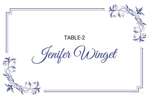 printable place card templates designs