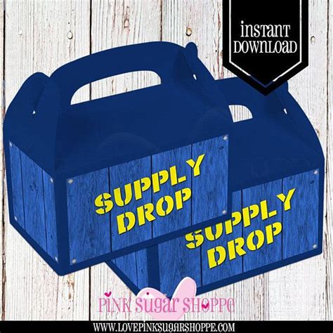 fortnite supply drop gable box labels box labels fortnite party
