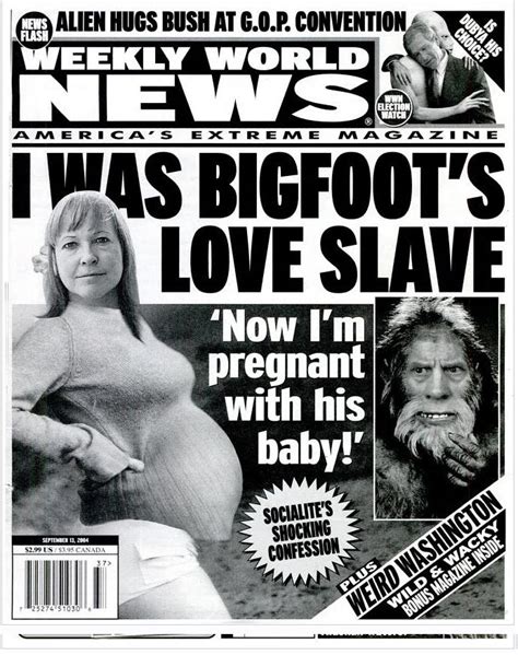 bigfoot in the tabloids sweet prudence