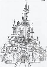 Disneyland Parijs Schloss Zeichnen Chateau Kleurplaten Kasteel Tekening Zeichnungen Vishal Kleurplaat Castillos Reign Tekenen Uitprinten Château Castelo Desenho Colorear Dormant sketch template