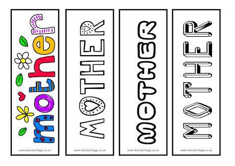 mother bookmarks mothers day book mothers day printables mothers