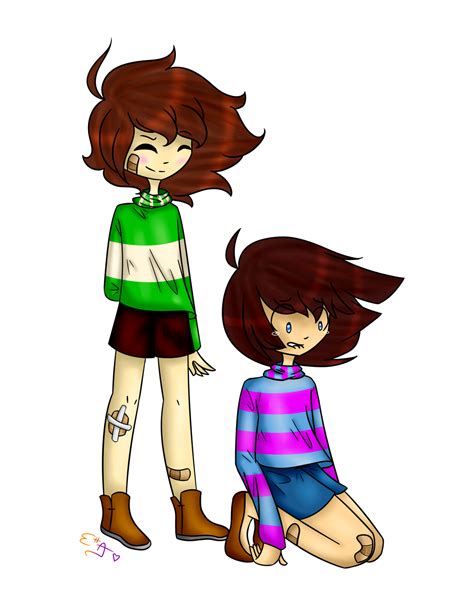 {undertale} Frisk And Chara~ By Ettaeverything On Deviantart