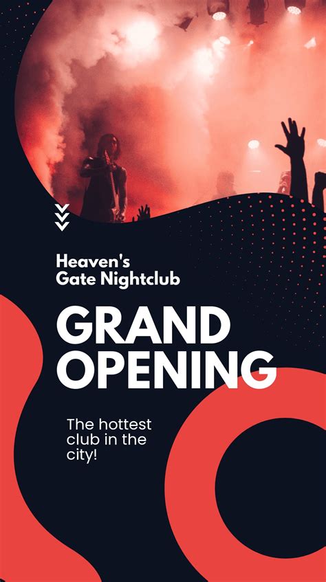 night club grand opening instagram story template templatenet
