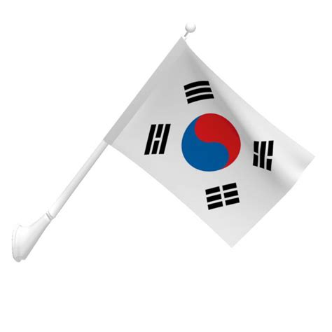 polyester south korea flag light duty flags international