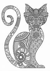 Gatti Katzen Adulti Coloriages Erwachsene Chats Motifs Gatos Complexes Adultes Justcolor Adultos Malbuch Gatto Coloring4free Unicorno Difficile Bestcoloringpagesforkids Animaux élégant sketch template