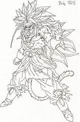 Broly Ssj5 Coloring Pages Ss5 Deviantart Search sketch template