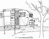 Trailer Boles Aero Coloring Printable Camper Vintage Instant Clipart Travel Pages Items Etsy Bats Owl Pumpkin Wimsical Winnebago Camping Motorhome sketch template