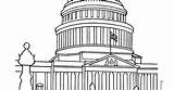 Washington Dc Capitol Building Sheet Georgia Coloring Buildings Book Pages Template sketch template