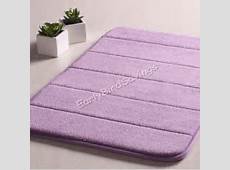 Foam Bathroom Bath Non slip Soft Touch Mat Rug Carpet Rebound Purple