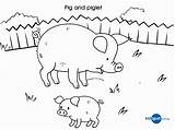 Pig Piglet Piglets Schwein Ausmalbilder Azcoloring Coloringhome sketch template