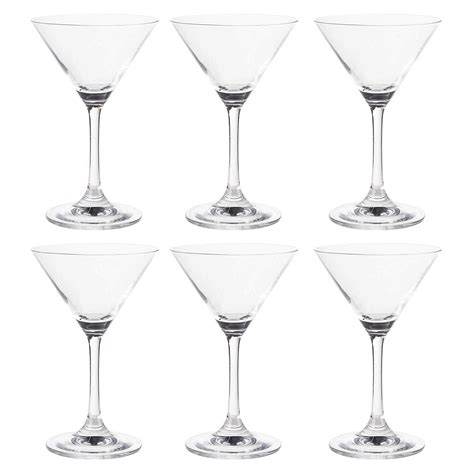 martini glasses  set clear classic  ounce cocktail glasses