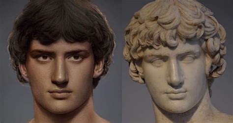 Reconstruction Of The Image Of Antinous Emperor Hadrian’s Lover Adv