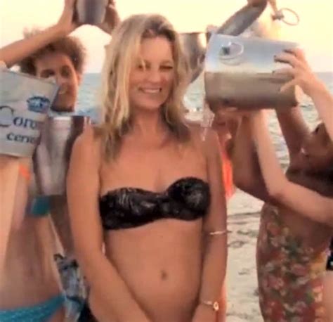 Kate Moss Nearly Loses Bikini As She Completes Ice Bucket Challenge