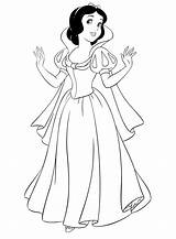 Blanche Neige Princesse Coloriages Nains sketch template