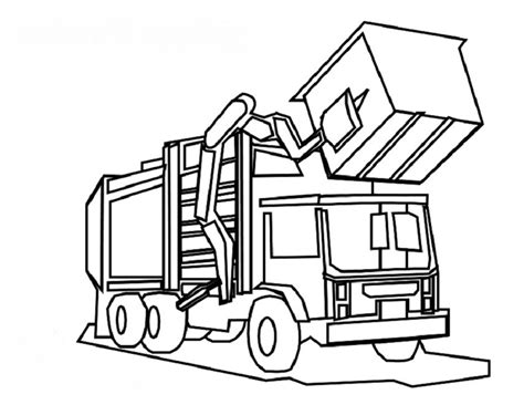 brilliant recycling truck coloring page  luxury article truck