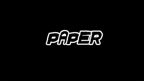 paper  youtube