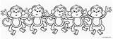 Coloring Monkey Monkeys Cool2bkids sketch template