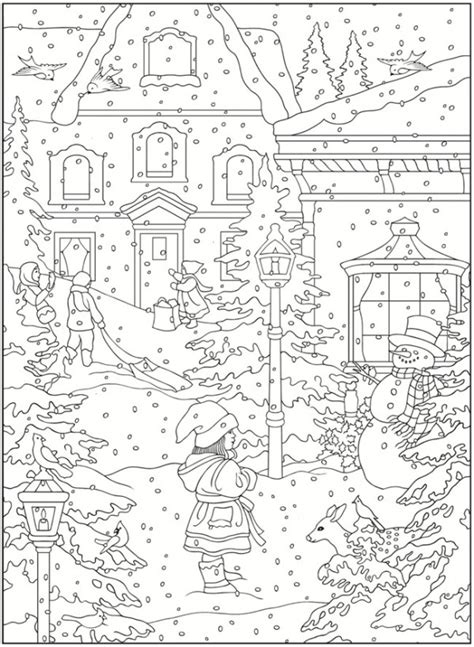 freebie winter coloring pages stamping