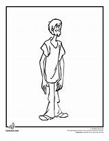 Scooby Doo Coloring Shaggy sketch template