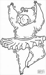 Bear Dancing Coloring Ballerina Pages Printable Coloringbay Russian Matryoshka Doll Categories sketch template