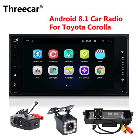 android  double din car radio  toyota terios  corolla camry wifi bluetooth gps