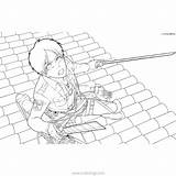 Levi Milla Lineart Hange Xcolorings Colossal sketch template