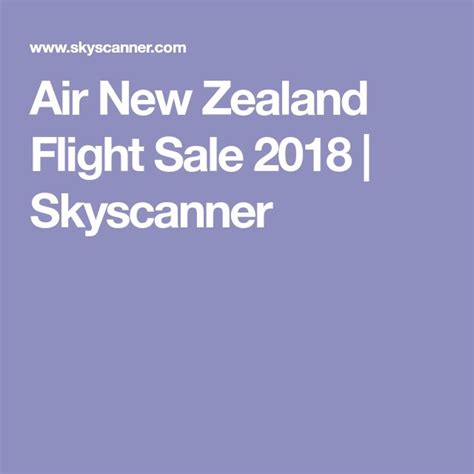 air  zealand flight sale  skyscanner air  zealand skyscanner flight sale