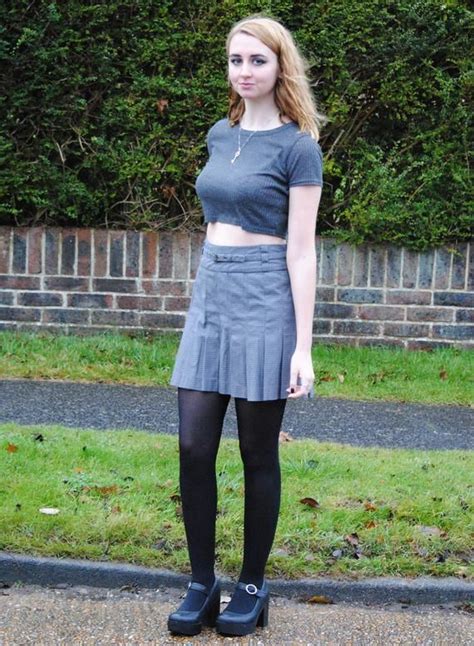 90s y2k vintage grey pleated checked mini skirt kilt mini skirts