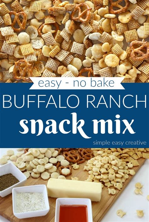 buffalo ranch snack mix hoosier homemade