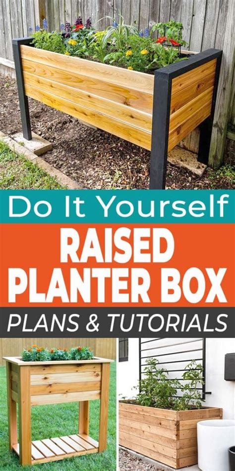 Diy Raised Planter Box Plans And Tutorials For Convenient Container