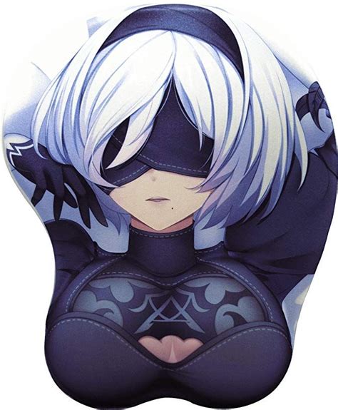 Gb Arts Nier Automata 2b V2 Silicon Gaming Mousepad Wrist Support 3d