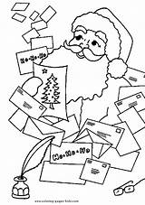 Coloring Pages Christmas Color Holiday Santa Season Letters Sheets Printable Kids Found sketch template