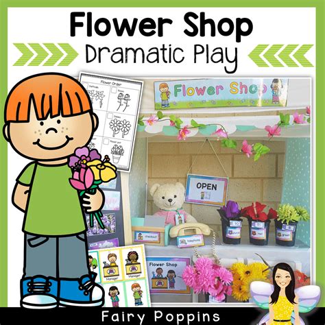 fun flower shop dramatic play printables  great  kids
