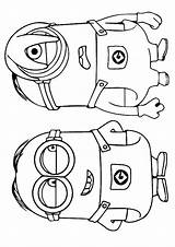 Coloring Pages Minion Evil Minions Pdf Getcolorings Despicable sketch template