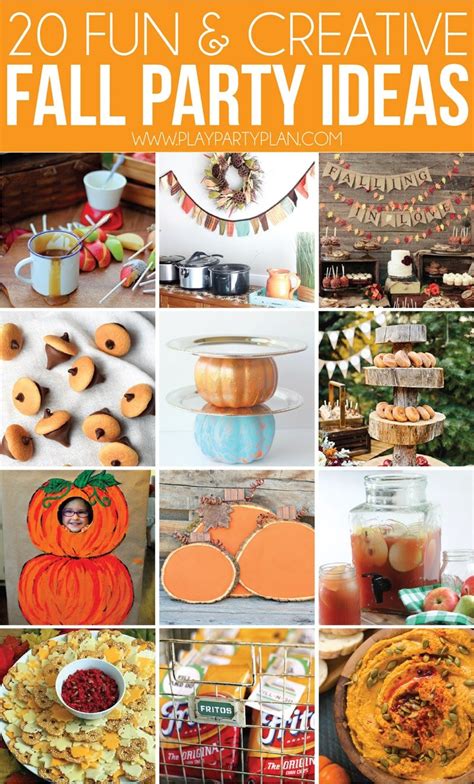 amazing fall party ideas youll fall  love  play party plan