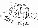 Coloring Pages Mine Valentine February Valentines Kids Bee Printable Drawings Preschool Sheets Monkey Hearts Oriental Trading Color Quotes Getcolorings Print sketch template