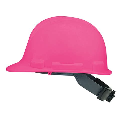safety works quick adjusting ratchet pink hard hat at
