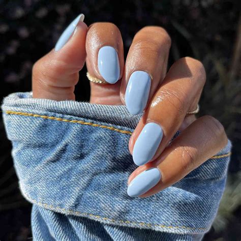 baby blue nail ideas  put  elevated twist   classic color