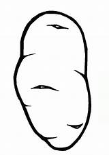 Potato sketch template