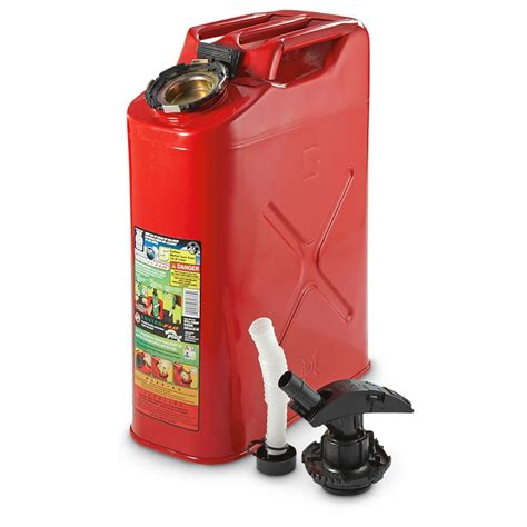 military style  gallon metal gas   jerry cans  sportsmans guide