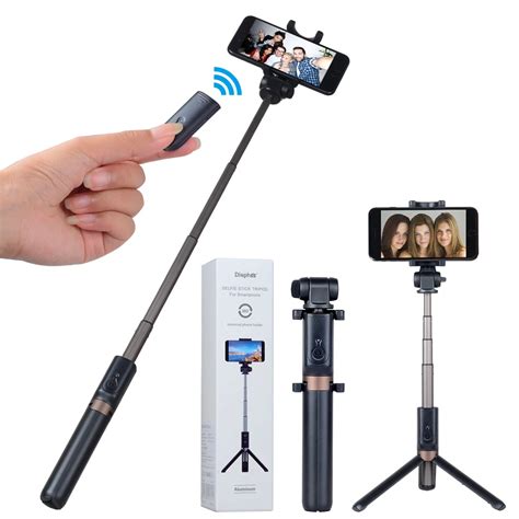 360 Rotation Aluminum Portable Mini Selfie Stick Wireless And Tripod