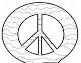 Peace Coloring Symbol Coloringcrew Dibujo Pages sketch template