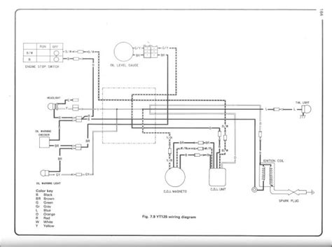yamaha moto   wiring diagram
