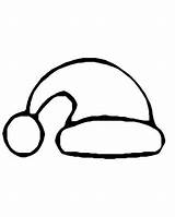 Hat Santa Coloring Template Christmas Printable Pages Outline Clipart Elf Drawing Templates Colouring Print Kids Preschool Hats Color Noel Claus sketch template