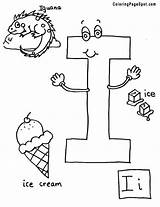 Letter Coloring Pages Ii Letters Preschool Alphabet Colouring Color Crafts Things Kids Printable Ice Cream Games Iguana Craft Animals Choose sketch template