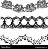 Lace Vector Vectorstock Royalty sketch template